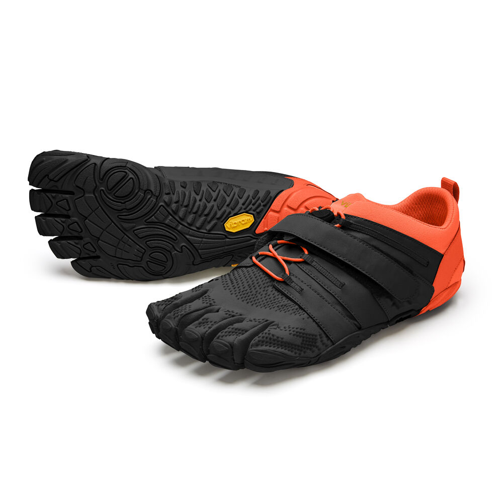 Vibram Fivefingers V-Train 2.0 Erkek Spor Ayakkabı Siyah/Turuncu,FO8342706